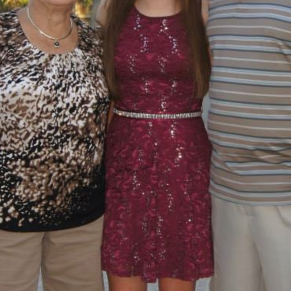 Homecoming dress burgundy